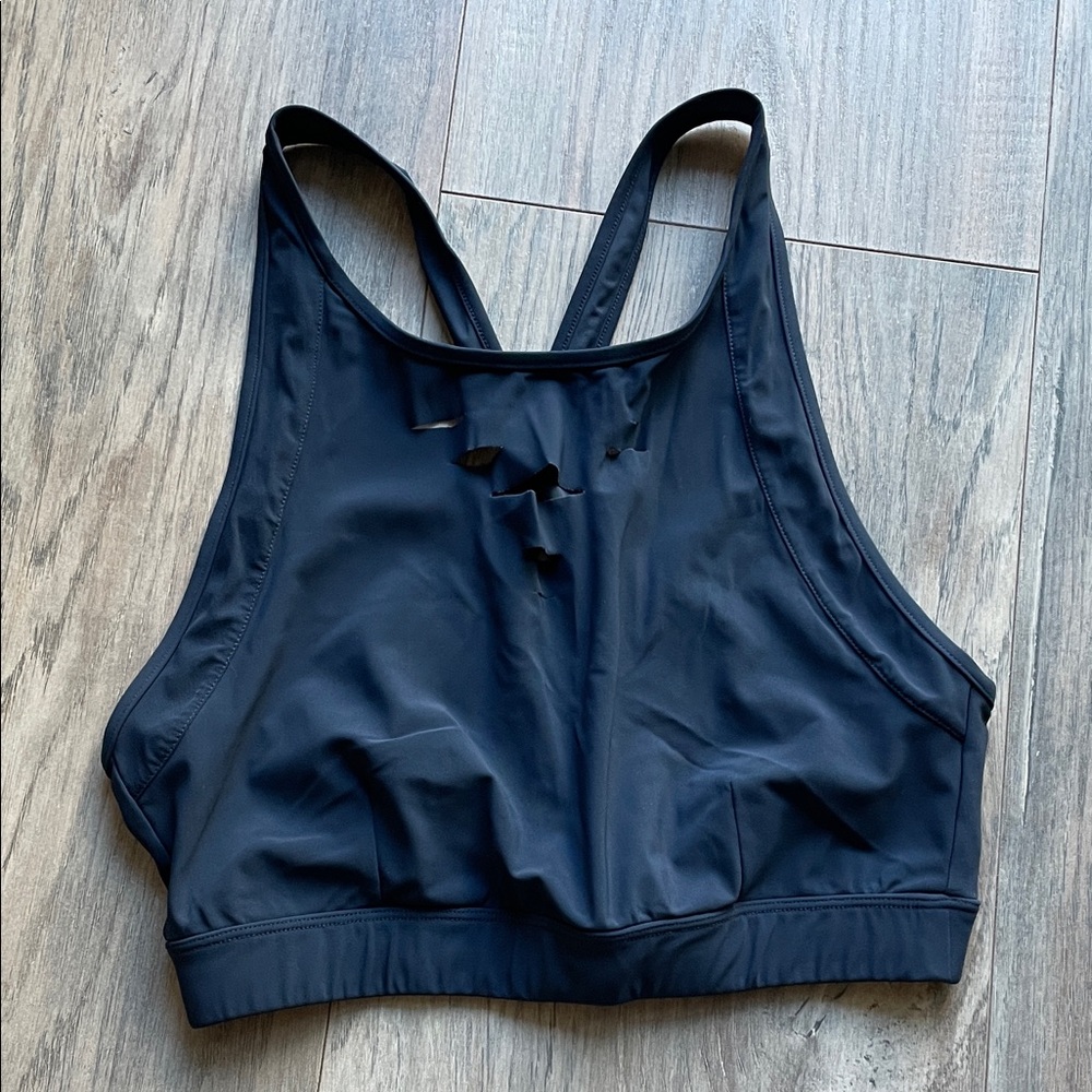 ALO Yoga Midnight Black Sports Bra